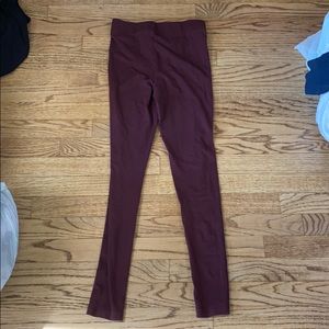 maroon leggings